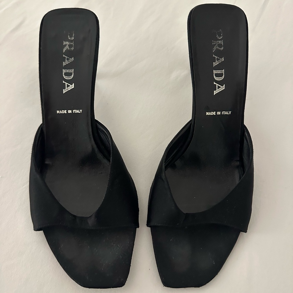 Vintage Prada Satin Heels
